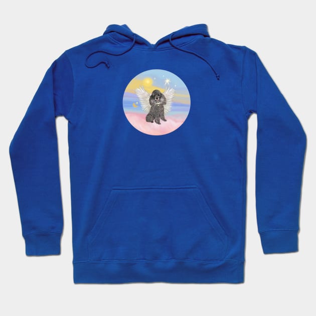 Silver Toy Poodle Angel in Heaven's Clouds Hoodie by Dogs Galore and More